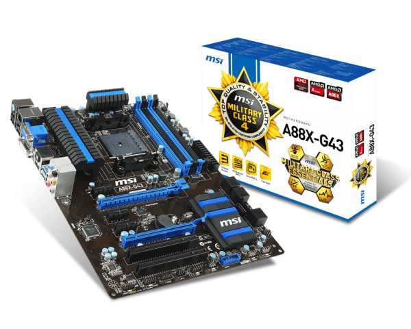 Motherboard - MSI A88X-G43
