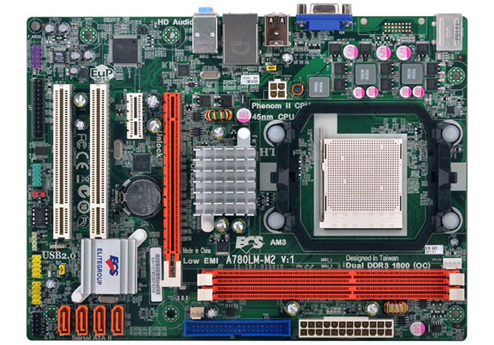 Motherboard - Elite Group A780LM-M2