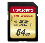 Transcend Ultimate 64GB UHS-I U3 Class 10 60MBps 400X SDXC Card