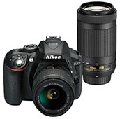 Nikon D5300 kit 18 55 mm And 70 300 mm VR Digital Camera