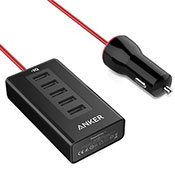 Anker A2311 PowerDrive 50W 5-Port Car Charger