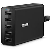 Anker A2124 PowerPort 5 40W 5 Port USB Wall Charger