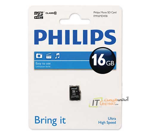 کارت حافظه میکرو اس دی فیلیپس Bring it C10 16GB