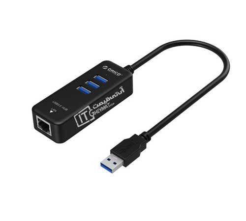 هاب یو اس بی اوریکو HR03-U3 USB 3.0-LAN 3Port