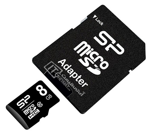 کارت حافظه میکرو اس دی سیلیکون پاور SDHC 8GB Class