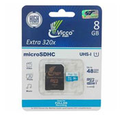 Vicco Man Extre 320X 8GB UHS-I U1 Class 10 48MBps microSDHC Card With Adapter
