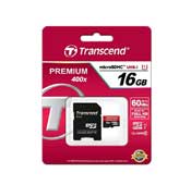 Transcend Premium UHS I U1 Class 10 60MBps 16GB microSDHC 