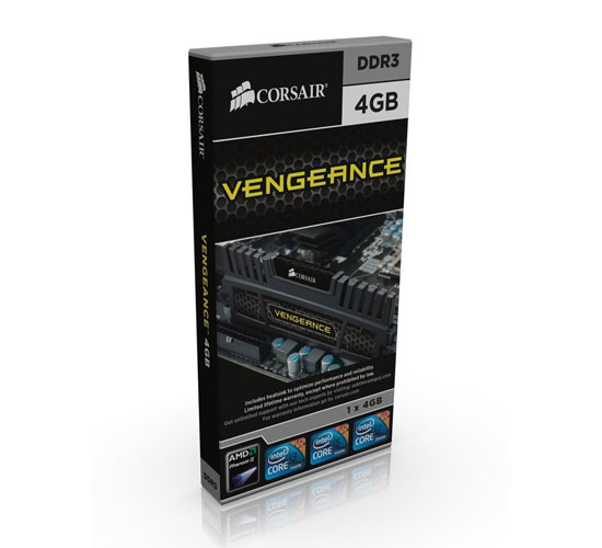 RAM - Corsair Vengeance 8GB / DDR3 - Bus 1600