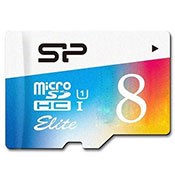 Silicon Power Color Elite 8GB MicroSDHC Memory Card