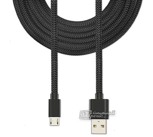 کابل شارژر موبایل و تبلت بافو USB2 3m 1FC Mesh