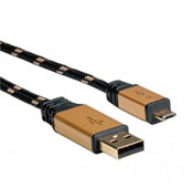BAFO USB3 1.5m Gold Micro USB Cable