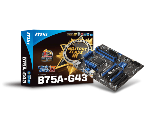 Motherboard - MSI B75A-G43