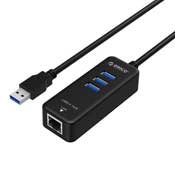 Orico HR03-U3 USB 3.0-LAN 3Port USB Hub