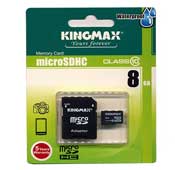Kingmax Class 10 8GB microSDHC With Adapter