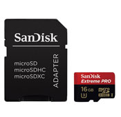SanDisk Extreme Pro UHS I U3 Class 10 95MBps 633X 16GB microSDHC With Adapter