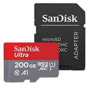 Sandisk Ultra UHS I U1 Class 10 And A1 100MBps 667X 200GB microSDXC With Adapter