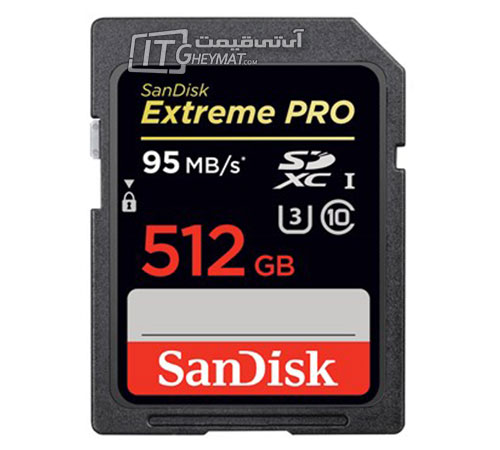 کارت حافظه سن دیسک 512 گیگابایت کلاس 10 Extreme Pro UHS I U3 280MBps
