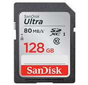 SanDisk Ultra UHS I U1 Class 10 533X 80MBps 128GB SDXC