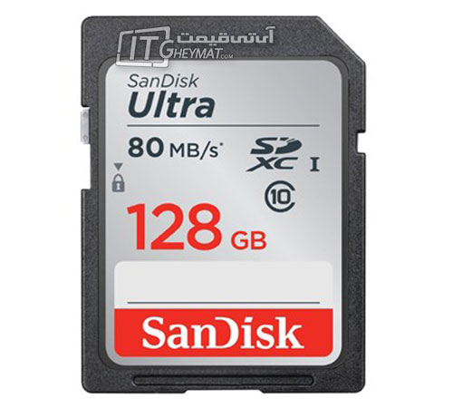 کارت حافظه سن دیسک 128 گیگابایت کلاس 10 Ultra UHS I U1 533X 80MBps