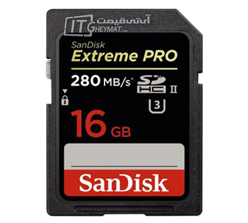 کارت حافظه سن دیسک 16 گیگابایت کلاس 10 Extreme Pro UHS II U3 1867X 280MBps