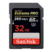 SanDisk Extreme Pro Class 10 UHS II U3 280MBps 32GB microSDHC