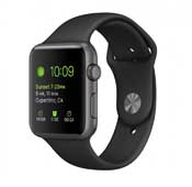 Apple Watch with38mm Sport Black Band Gray Case