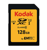 Kodak 128GB C10 UHS-I U3 SDXC Memory Card