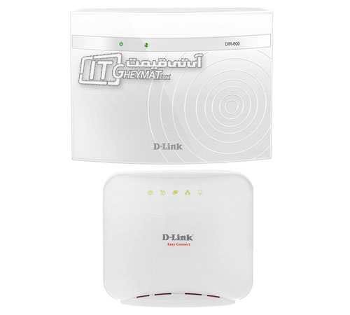 روتر بی سيم دی لينک DIR-600 به‌ همراه مودم روتر ADSL دی لينک DSL-2520U