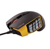 Corsair Scimitar RGB Optical Yellow MOBA-MMO Gaming Mouse