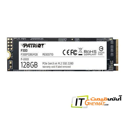 اس اس دی پاتریوت P300 M.2 2280 NVMe PCIe 128GB