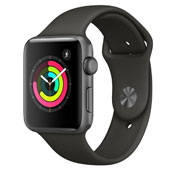 Apple Watch Series 3 GPS 42mm Space Gray Aluminum Case with Gray Sport Band