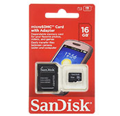 SanDisk 16GB C4 MicroSDHC Memory Card