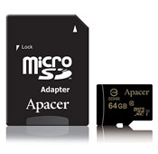 Apacer C10 U1 64GB microSDXC Memory Card