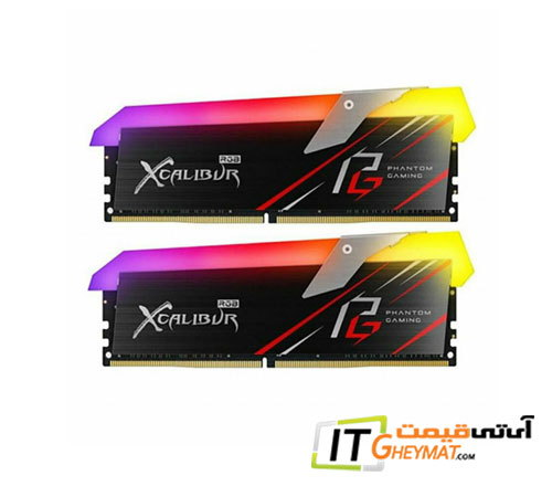 رم تیم گروپ XCALIBUR Phantom RGB 8GB 4GBx2 3600MHz CL18