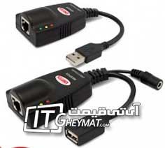 افزایش طول USB2 با کابل شبکه یونی تک 100m Y-2507