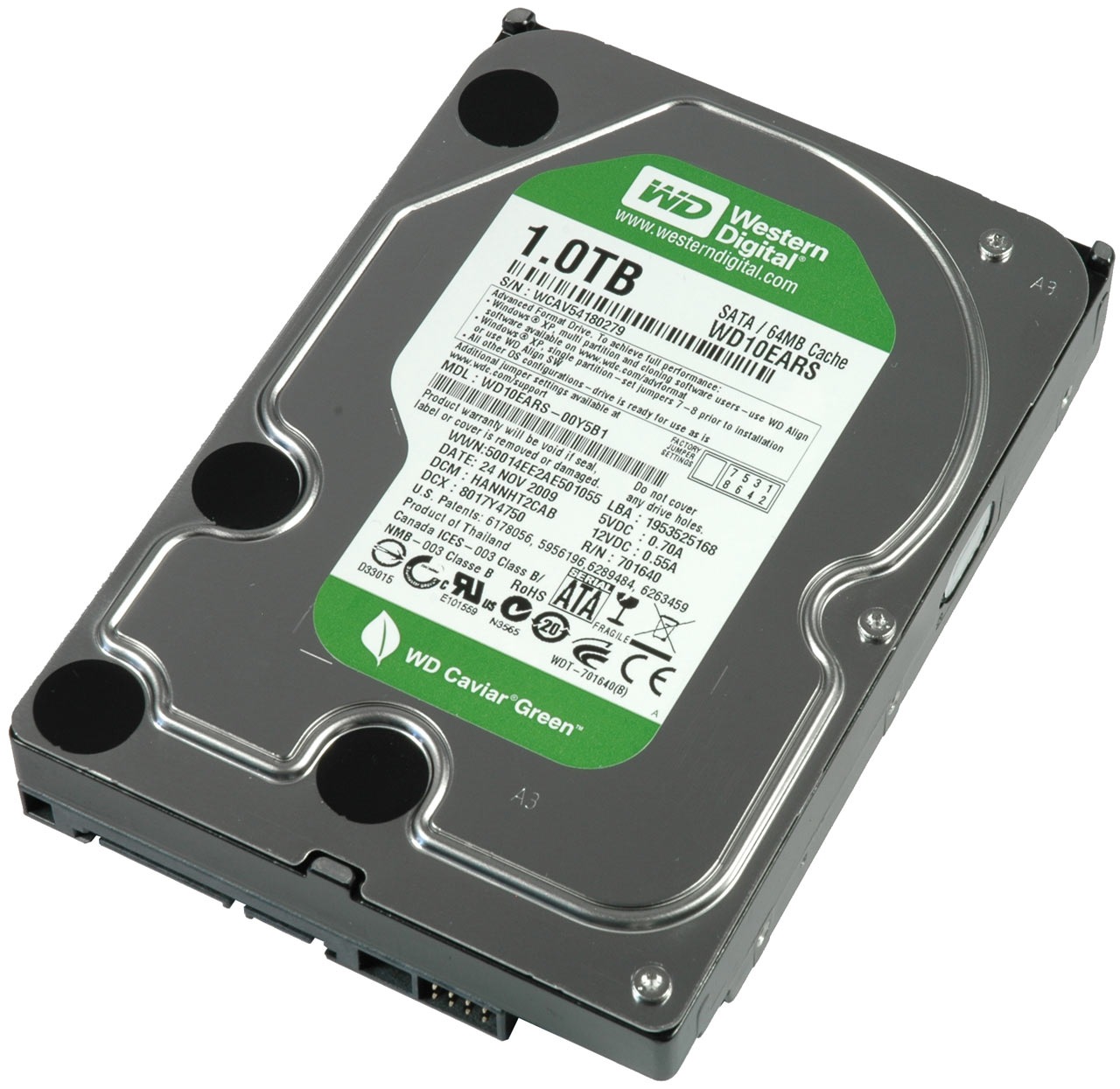 HDD - Western Digital Green / 1TB