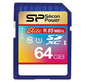 Silicon Power Elite 64GB UHS-I U1 Class 10 85MBps SDXC Card