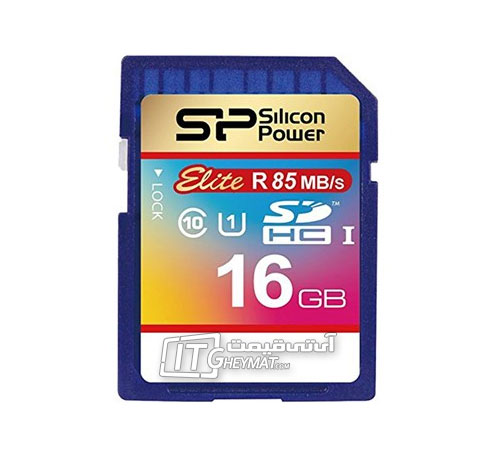 کارت حافظه SDHC سیلیکون پاور Elite 16GB C10 سرعت 85MBps