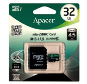 Apacer Color 32GB UHS-I U1 Class 10 45MBps microSDHC With Adapter