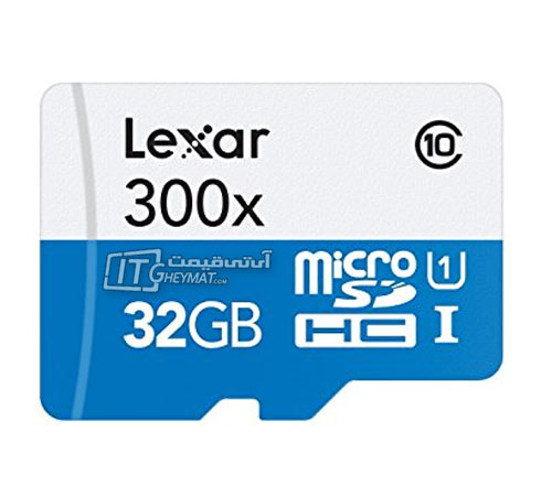 کارت حافظه‌ لکسار High-Performance 32GB microSDHC C10 با سرعت 45MBps 300X