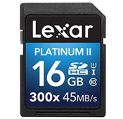 Lexar Premium 16GB UHS-I U1 Class 10 300X 45MBps SDHC Card