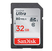 SanDisk Ultra UHS I U1 Class 10 80MBs 533X 32GB SDHC