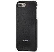 Mozo Black Leather Cover For Apple iPhone 7 Plus