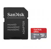 SanDisk Ultra UHS I U1 Class 10 533X 80MBps 64GB MicroSDXC 
