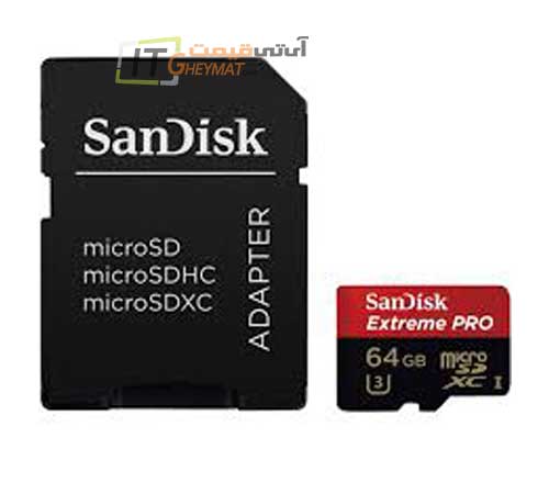 کارت حافظه سن دیسک Extreme Pro microSDXC 64GB UHS-I