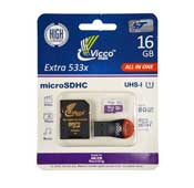 Vicco man 16GB Class 10 microSDHC 533X U1 Memory Card