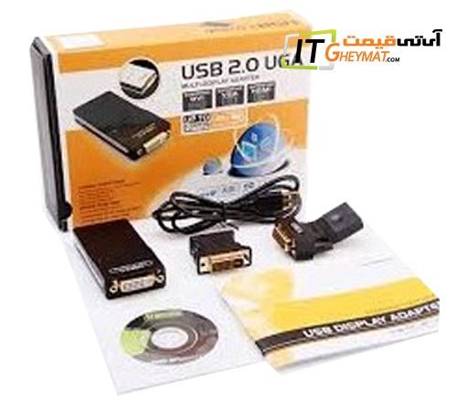 مبدل USB2.0 به DVI-VGA-HDMI فول اچ دی فرانت