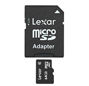 Lexar Value 64GB microSDHC with Adapter