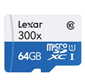 Lexar 300X microSDHC High Speed with Reader-16GB