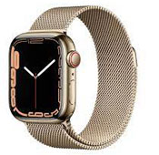 apple Series 7 GPS 41mm Gold Stainless Steel smart watch